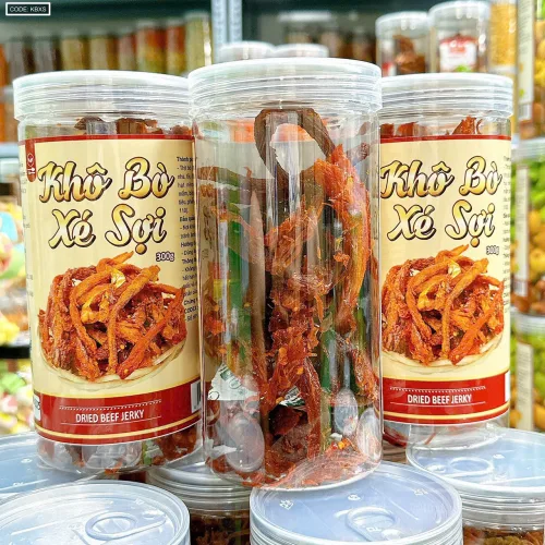 Khô bò xé sợi loại ngon, hộp 300g