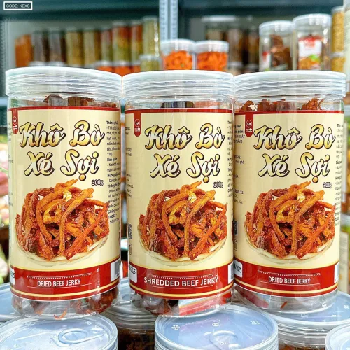 Khô bò xé sợi loại ngon, hộp 300g