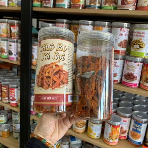 Khô bò xé sợi loại ngon, hộp 300g