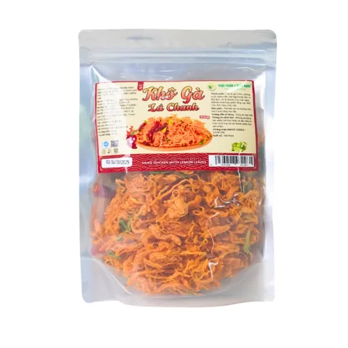 Nơi lấy sỉ khô Gà Lá Chanh 300g Thơm Ngon Túi Zip