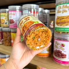 Khô gà lá chanh thơm ngon 200g, đóng hộp PET