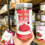 Khô tẩm vị bò thơm ngon đóng hộp PET khối lượng 300g