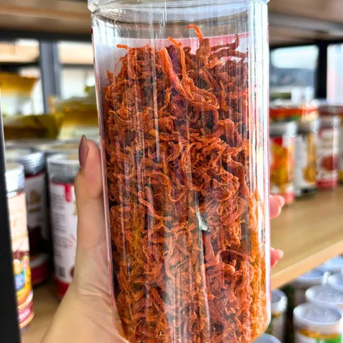 Khô tẩm vị bò thơm ngon đóng hộp PET khối lượng 300g