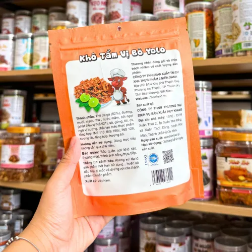 YOLO – Khô tẩm vị bò thơm ngon, quy cách gói 100g