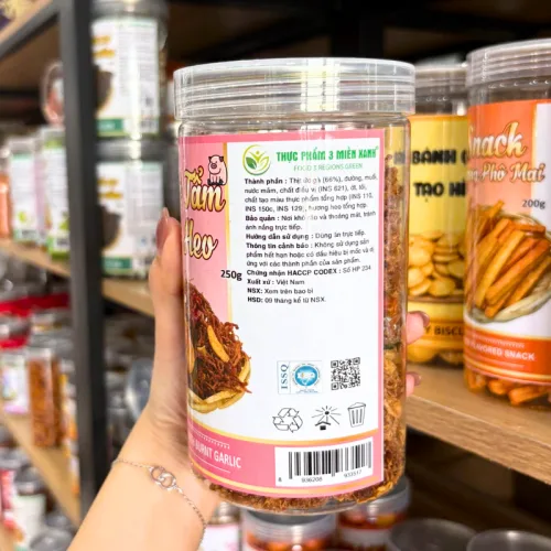 Khô Heo Tẩm Vị 250g Đựng Trong Hộp Pet