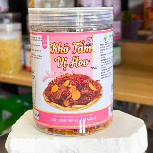 Khô heo mini tẩm vị, hộp PET 200g