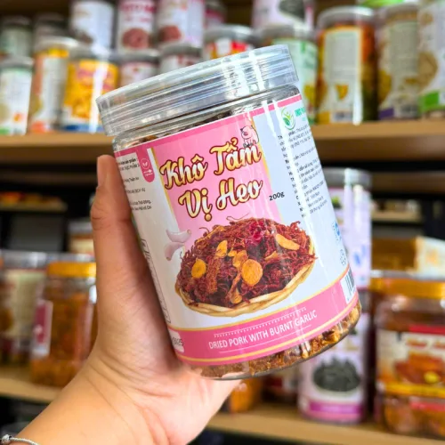 Khô heo mini tẩm vị, hộp PET 200g