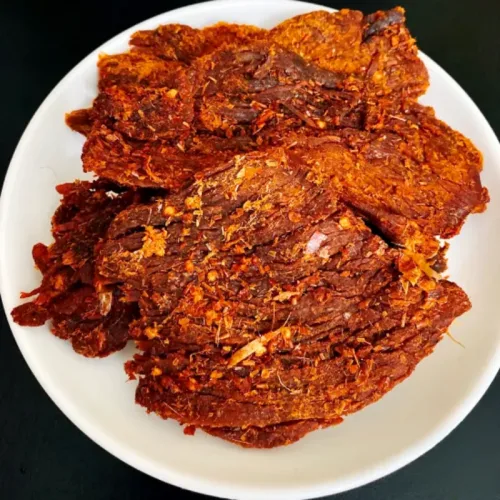 Chuyên sỉ khô Trâu Miếng Tẩm Vị Bò 200g Thơm Ngon Hộp