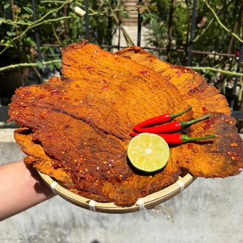 Chuyên sỉ khô Trâu Miếng Tẩm Vị Bò 200g Thơm Ngon Hộp