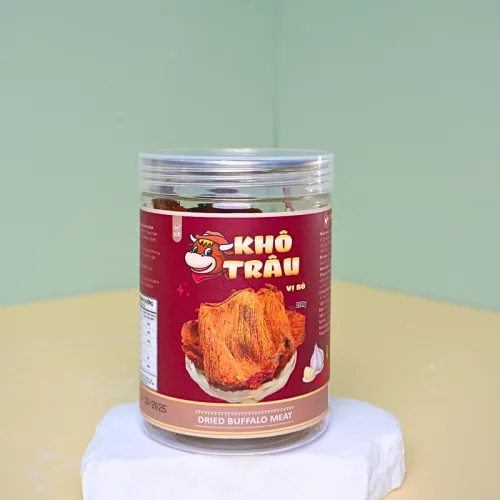 Chuyên sỉ khô Trâu Miếng Tẩm Vị Bò 200g Thơm Ngon Hộp