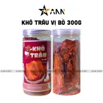 Nguồn hàng sỉ khô Trâu Miếng Tẩm Vị Bò 300g Thơm Ngon Hộp