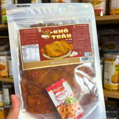 Nơi lấy sỉ khô Trâu Miếng Tẩm Vị Bò 300g - Túi Zip Bạc