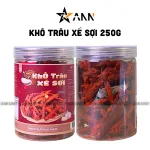 Shop sỉ khô Trâu Xé Sợi 250g Thơm Ngon Hộp