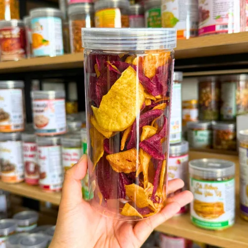 Nơi lấy sỉ khoai Lang Mix 2 Vị (Khoai Lang Tím, Khoai Lang Vàng) 200g - Hộp Pet