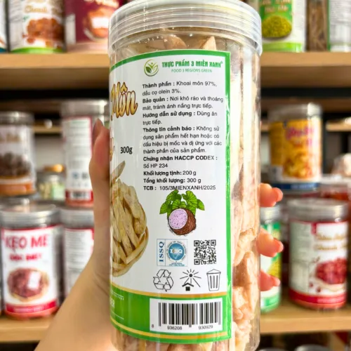 Nơi lấy sỉ khoai Môn Sấy Sợi Cộng Giòn 300g Hộp Pet