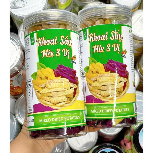 Khoai sấy phối trộn 3 vị thơm ngon – Hộp 300g