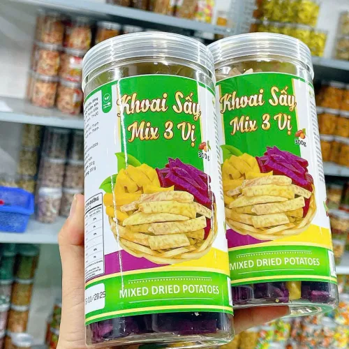 Khoai sấy phối trộn 3 vị thơm ngon – Hộp 300g