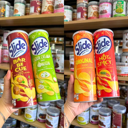 Khoai Tây Slide Lon 90g 4 Vị Thơm Ngon