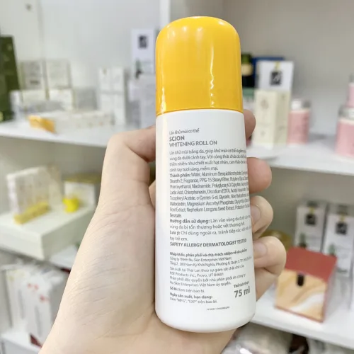 Lăn khử mùi cơ thể Scion Whitening Roll on mẫu mới Chính Hãng