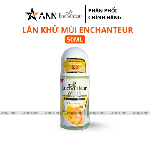 Nơi lấy sỉ lăn Khử Mùi Enchanteur Charming 72h 50ml - Lăn Nách Dưỡng Sáng Da Màu Vàng