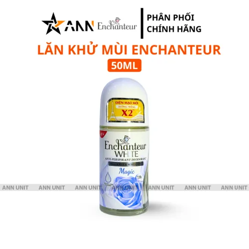 Chuyên sỉ lăn Khử Mùi Enchanteur Magic 72h 50ml - Lăn Nách Dưỡng Sáng Da Màu Xanh Dương