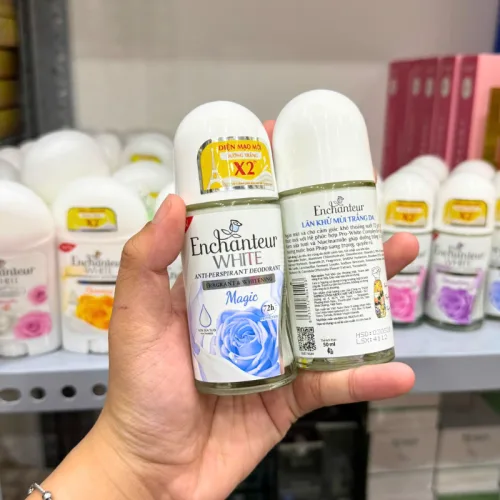 Chuyên sỉ lăn Khử Mùi Enchanteur Magic 72h 50ml - Lăn Nách Dưỡng Sáng Da Màu Xanh Dương