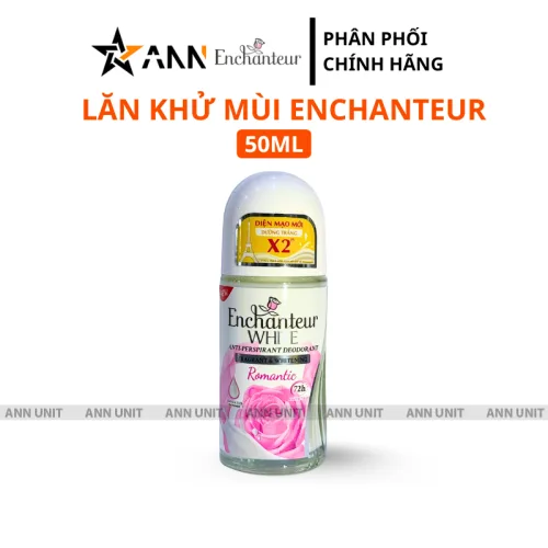 Lăn Nách Enchanteur Romantic Dưỡng Sáng Da 72h 50ml Hồng