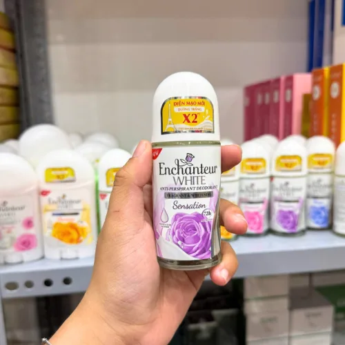 Nguồn hàng sỉ lăn Khử Mùi Enchanteur Sensation 72h 50ml - Lăn Nách Dưỡng Sáng Da Màu Tím