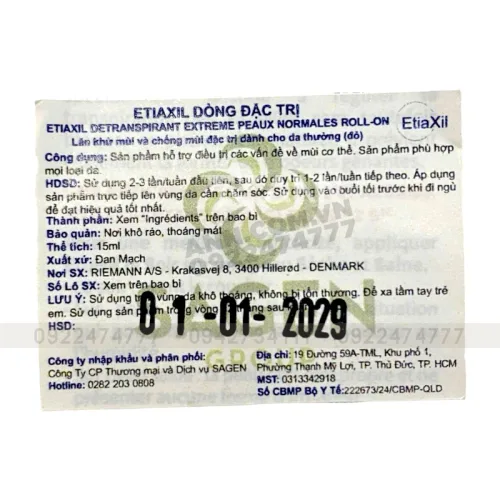 Nơi lấy sỉ lăn Khử Mùi EtiaXil Màu Đỏ 15ml