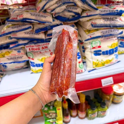 Nguồn hàng sỉ lạp Xưởng Chaos Sua 500gr Thái Lan Dây Vàng