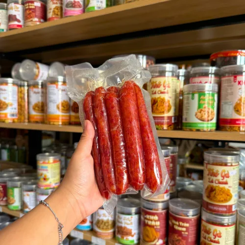 Nơi lấy sỉ lạp Xưởng Chaos Sua 500gr Thái Lan Đỏ