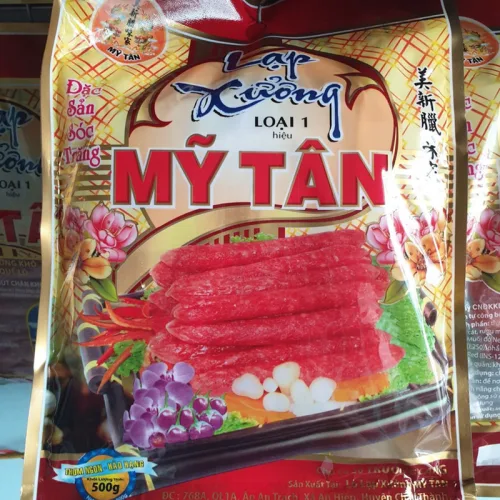 Cách trình bày lạp xưởng Mỹ Tân để khách dễ chọn