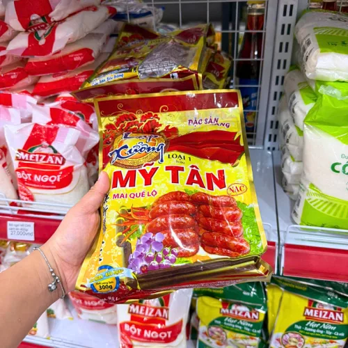 Chỗ sỉ lạp Xưởng Mỹ Tân Loại 1 Bịch Vàng 300g