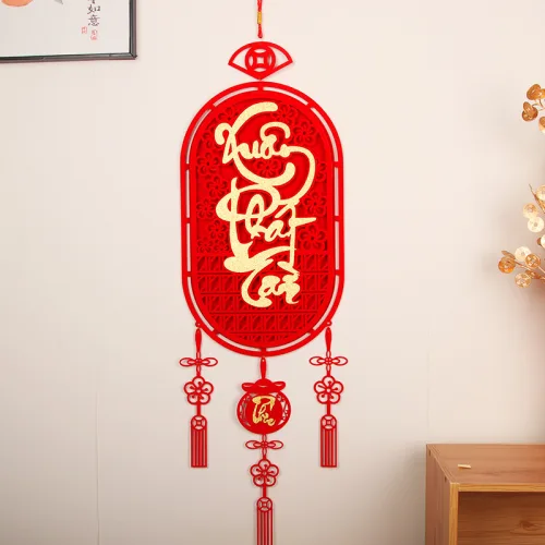 Shop sỉ liễn Treo 3d - Dây Treo Trang Trí Tết 28x108cm