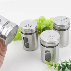 Hũ rắc tiêu inox nắp xoay 7.5x5cm