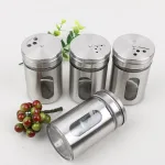 Hũ rắc tiêu inox nắp xoay 7.5x5cm