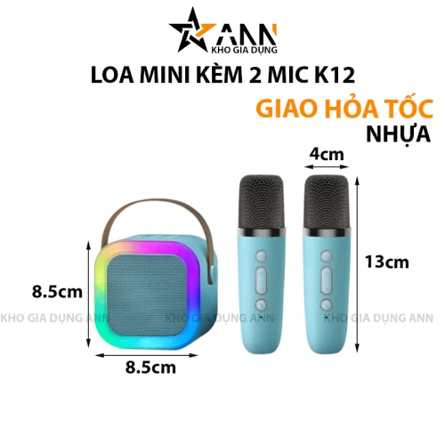 Chỗ sỉ loa Bluetooth Mini Kèm 2 Mic Karaoke