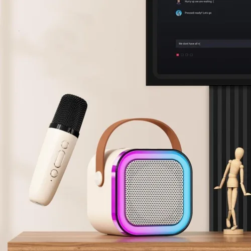 Chỗ sỉ loa Bluetooth Mini Kèm 2 Mic Karaoke