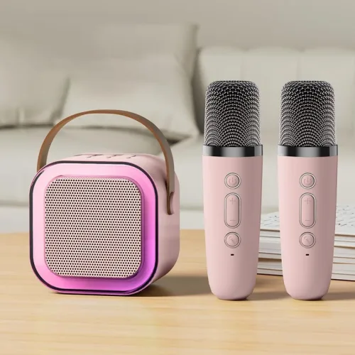Chỗ sỉ loa Bluetooth Mini Kèm 2 Mic Karaoke