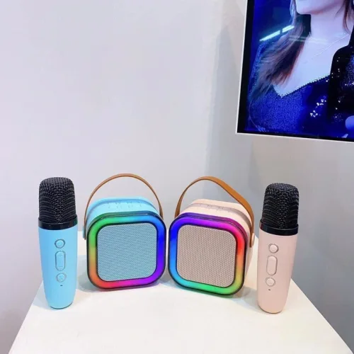 Chỗ sỉ loa Bluetooth Mini Kèm 2 Mic Karaoke