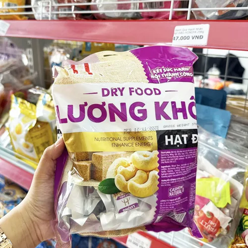 Lương khô vị hạt điều HT-FOOD gói 400g