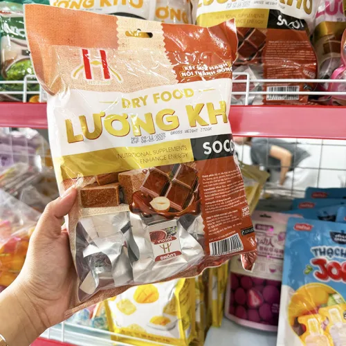 Bánh lương khô HT-FOOD socola gói 400g