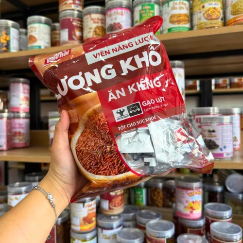 Lương khô Việt Thái 350g dạng viên năng lượng – Gạo lứt, hạnh nhân
