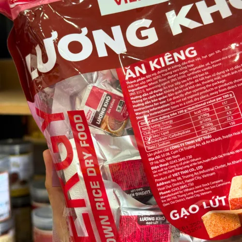 Lương khô Việt Thái 350g dạng viên năng lượng – Gạo lứt, hạnh nhân