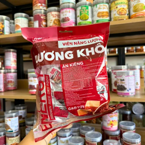 Lương khô Việt Thái 350g dạng viên năng lượng – Gạo lứt, hạnh nhân