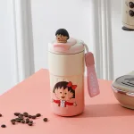 Chỗ sỉ ly Giữ Nhiệt Inox Hoạt Hình - Cốc Giữ Nhiệt Có Quai Cho Bé 420ml