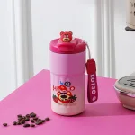 Chỗ sỉ ly Giữ Nhiệt Inox Hoạt Hình - Cốc Giữ Nhiệt Có Quai Cho Bé 420ml