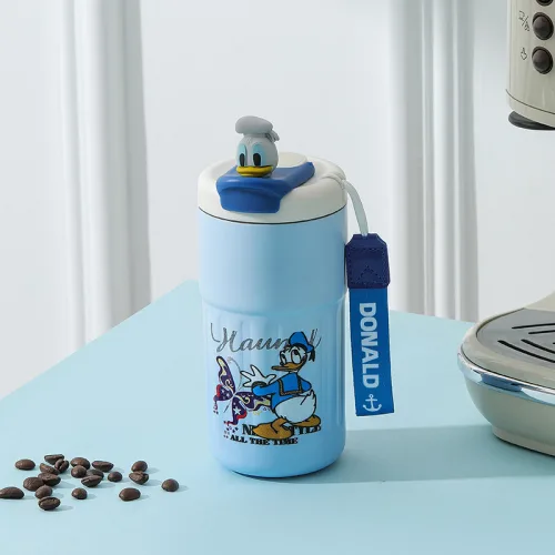 Chỗ sỉ ly Giữ Nhiệt Inox Hoạt Hình - Cốc Giữ Nhiệt Có Quai Cho Bé 420ml