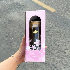Shop sỉ ly Thủy Tinh Dove Cao Cấp Họa Tiết Hoa Anh Đào