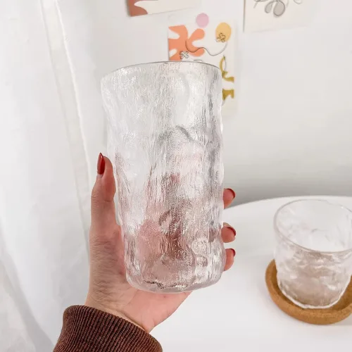 Shop sỉ ly Thủy Tinh Lượn Sóng Lớn Cao Cấp 13.6x8cm